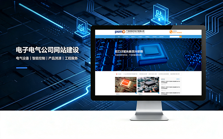 k8凯发一触即发电子电气公司网站建设_电器元器件企业官网设计制作